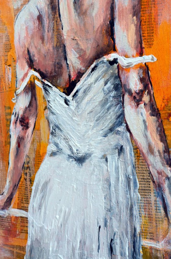 Ballerina II -Long Deep Edge Canvas Ready To Hang