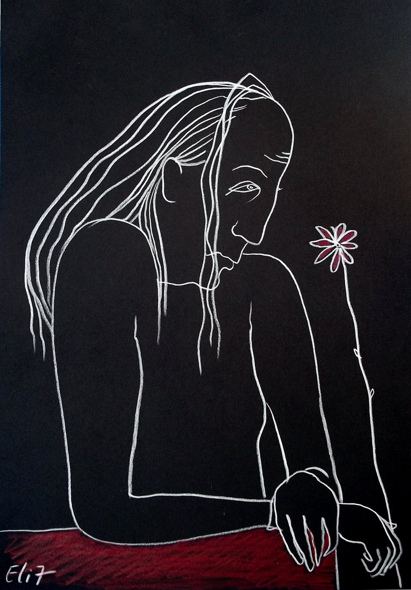 Expressive Pencil Drawing , Single By Elisheva Nesis, 9 X 13, Artwork For Sale On Artfinder