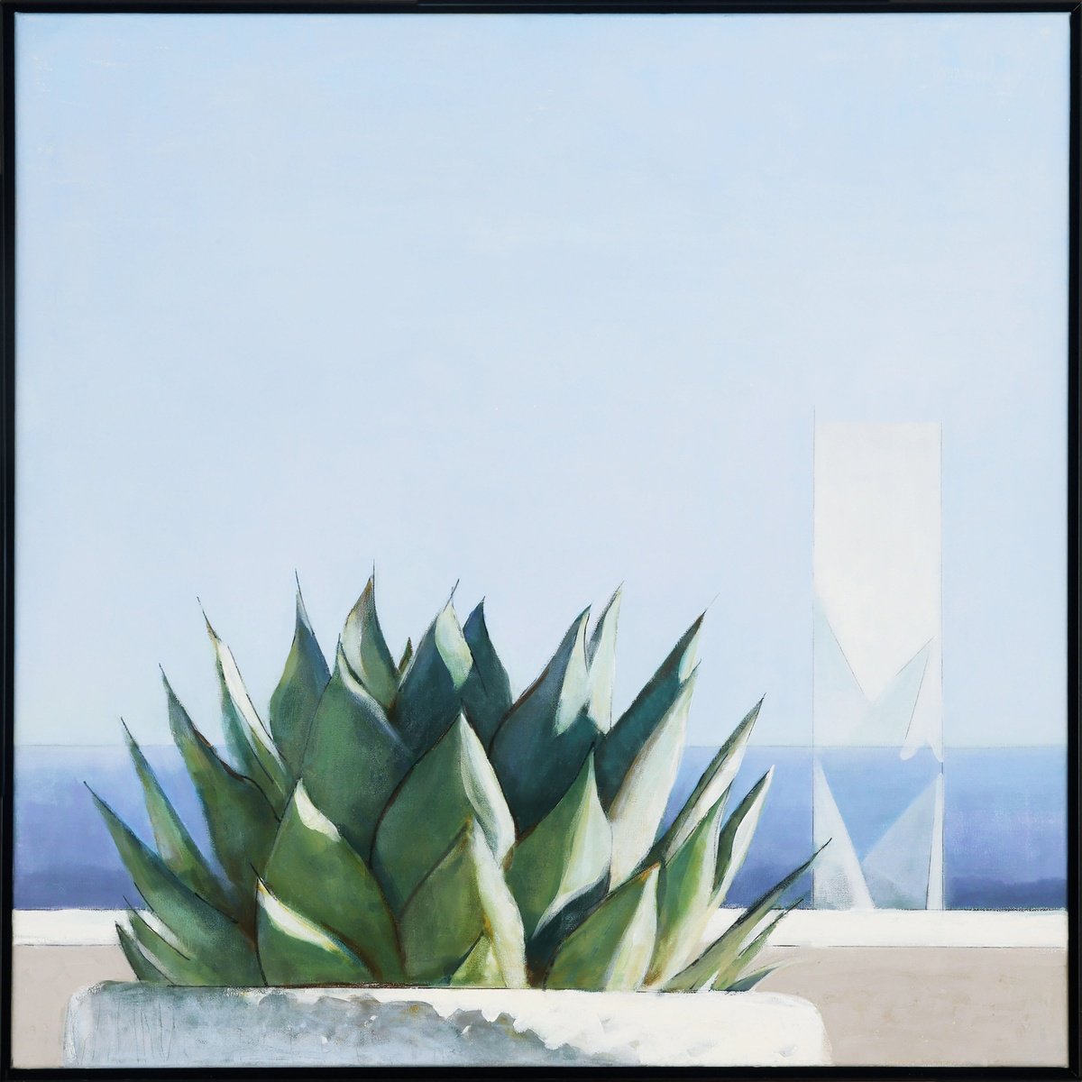 Impressionistic Landscape Oil Painting By Bo Kravchenko, 31 X 31, Ocean Breeze, Original Artwork