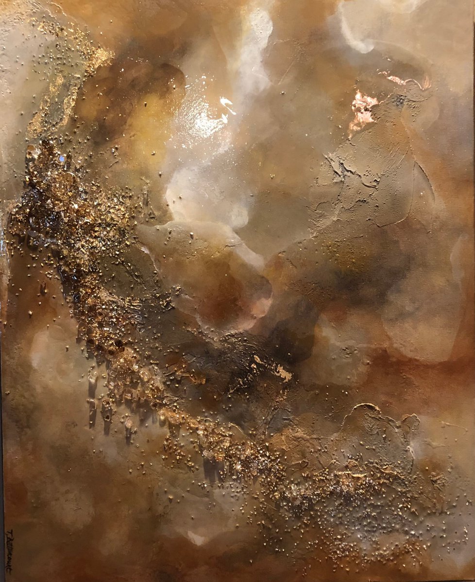 Abstract Painting By Tamara Bettencourt, 24 X 30", Gold Bliss Honorable Mention Award, Original Artwork