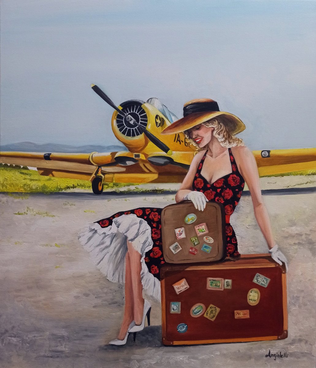 Photorealistic Portrait Oil Painting By Anna Rita Angiolelli, 24 X 28, Weekend, Original Artwork