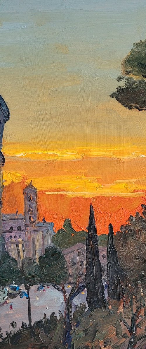 Colosseum sunset, Rome, Italy by Roberto Ponte