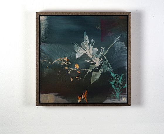 Moondust and Saltwater Triptych Painting