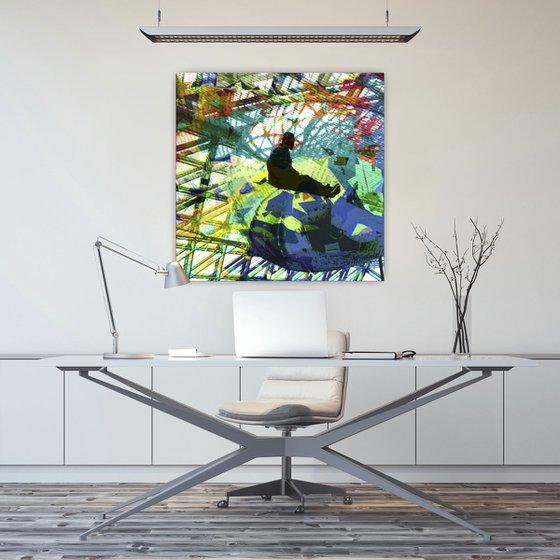 INSIDE - MAN IN THE NET | DIGITAL PAINTING GICLÉE CANVAS, EDITION OF 7 PIECES