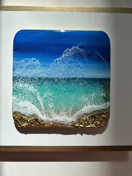 "Little wave" #10 - Small ocean painting