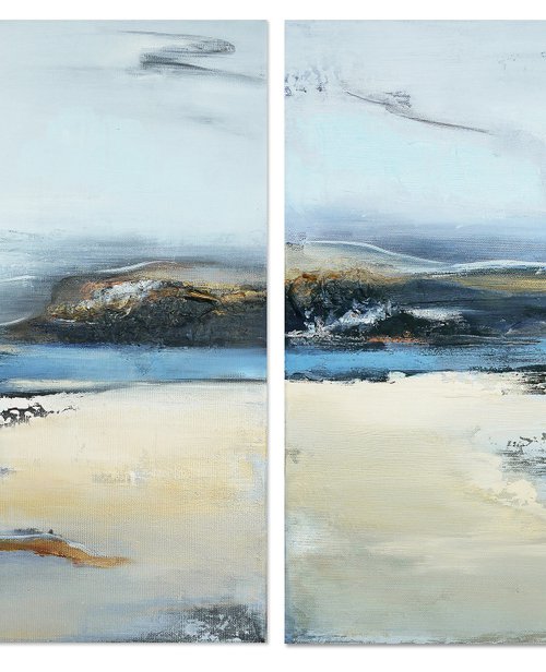 “Coastal Dyptich” by Olesia GR