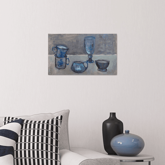 Sketch of the blue cups