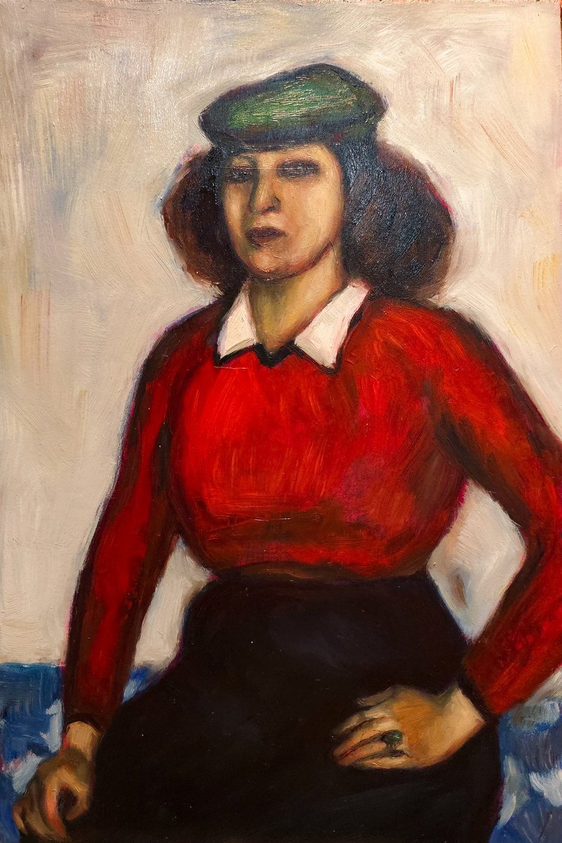 Expressive Oil Painting , Interlude 1225-03 Study After Marc Chagall By Artmoods Tp, 9 X 13, Artwork For Sale On Artfinder