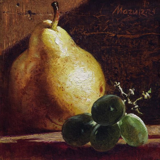 Pear and Grapes