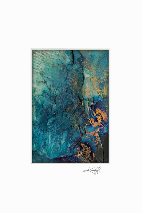 Mystic Travels 6 - Small Textural Abstract Painting by Kathy Morton Stanion by Kathy Morton Stanion