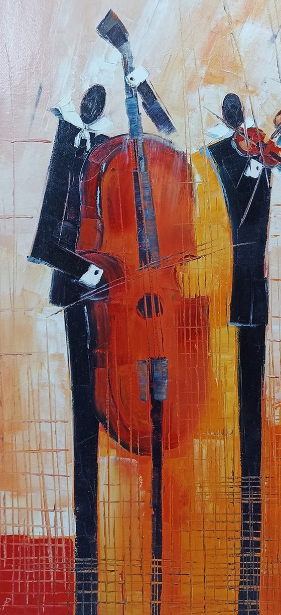 Jazz (50x70cm, oil painting, ready to hang)