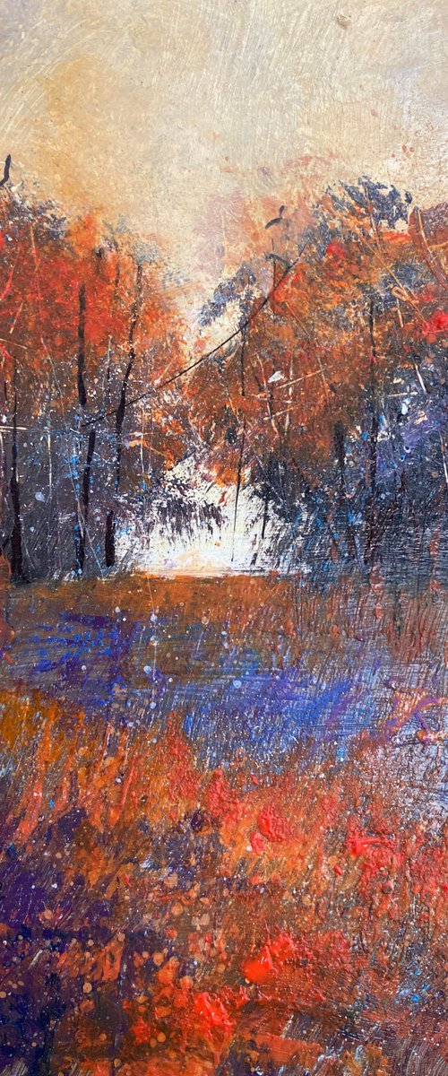 Mellow Tones of Autumn Trees by Teresa Tanner