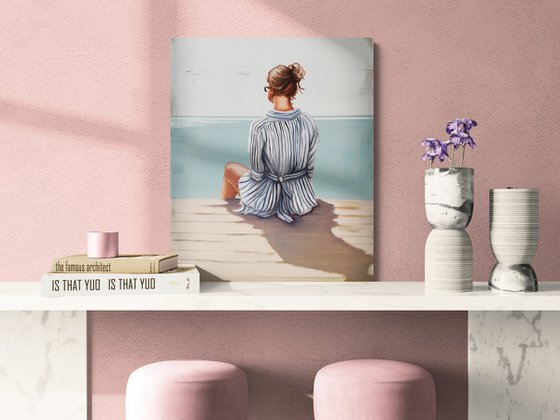 The girl on the pier
