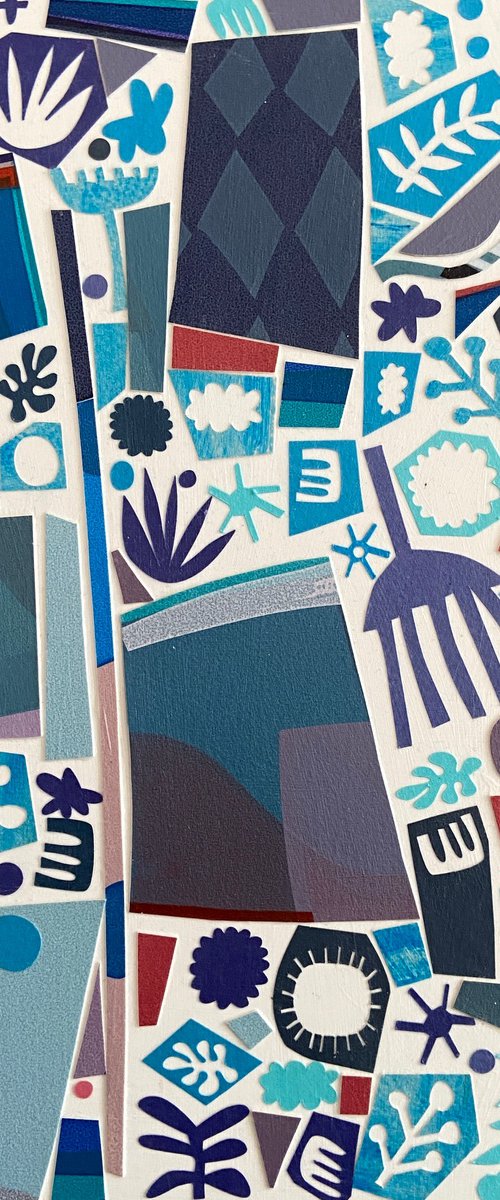 Harlequin Collage by Caroline  Rees