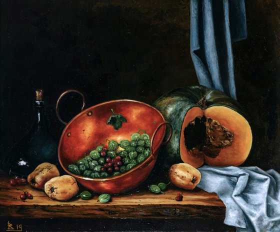 "The still life with gooseberry"