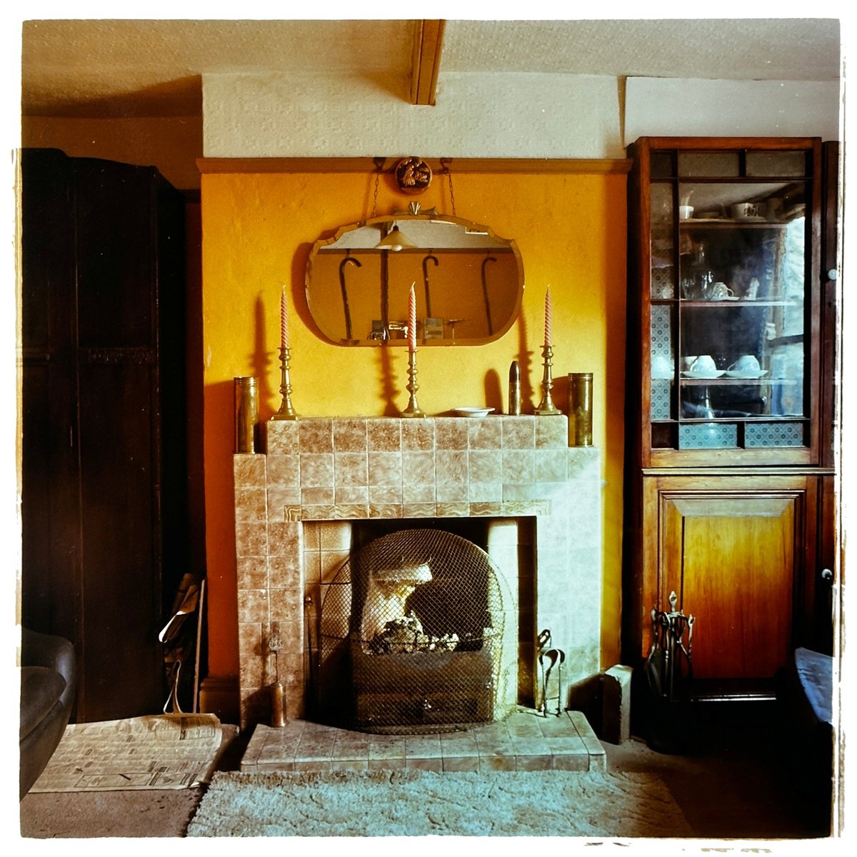 Expressive Still Life Photograph By Richard Heeps, 28 X 28", Candlesticks, Manea, 1986, Original Artwork