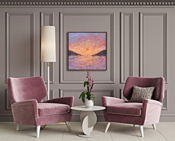 A Moment Held by Sunrise - framed