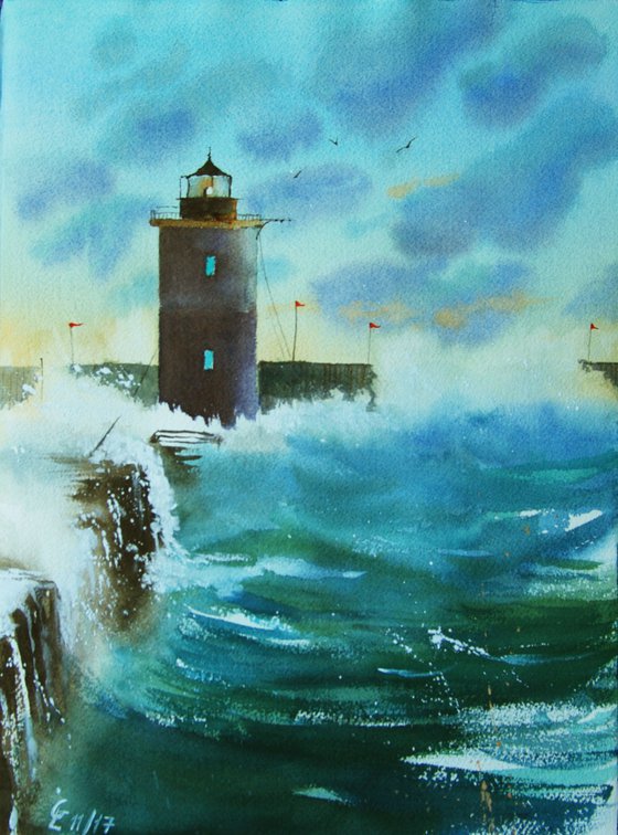 It was a stormy day