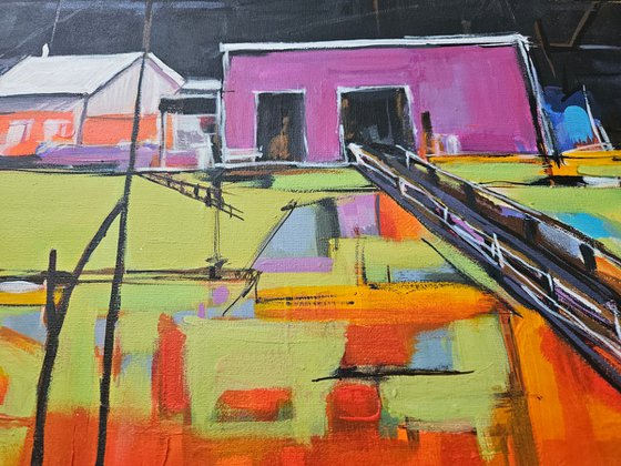 Old houses on the farm