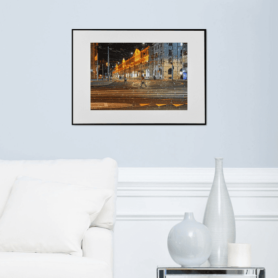 " Nuit. Rue de la Corraterie. Genève "  Limited Edition 1 / 15