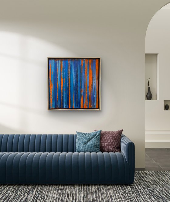 Echoes of Fire 70x70x2 cm