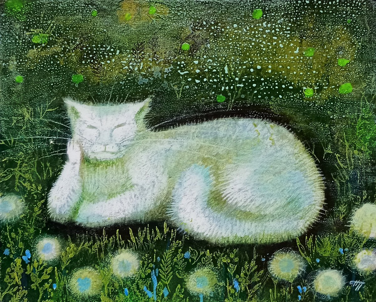 Dandelion kitten by Natalia Pastuszenko