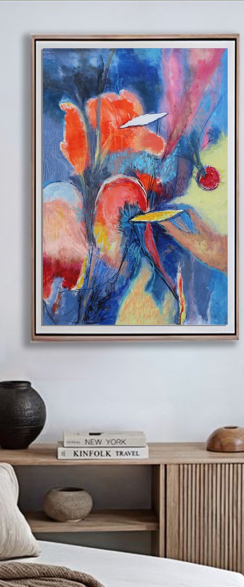 Composition with Red Sun by Artem Andreichuk