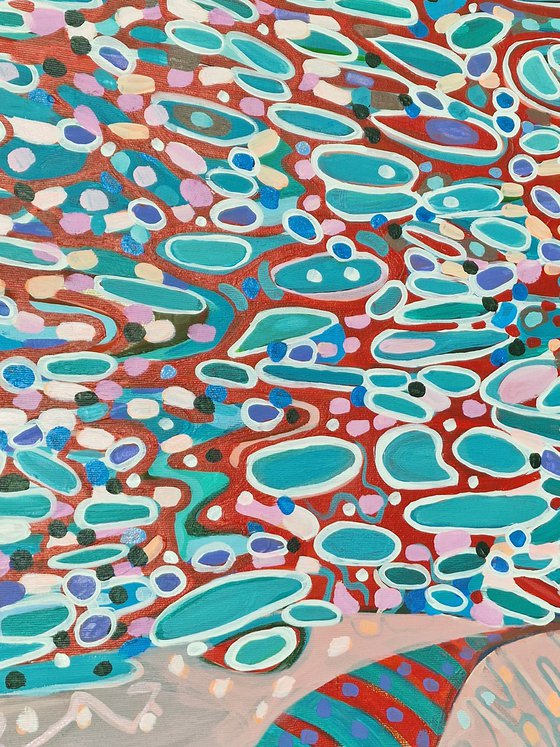 Underwater Turquoise Red