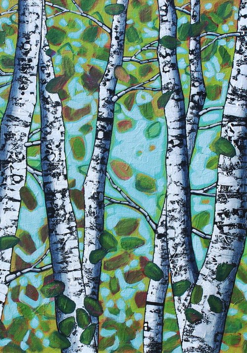 Birch Forest Light by Sage Mountain Studio