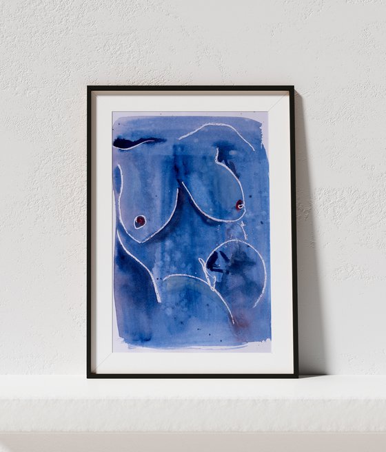 'Midnight Blue', nude study
