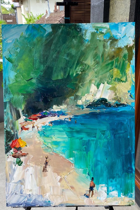 Vibrant Coastal Beach Art