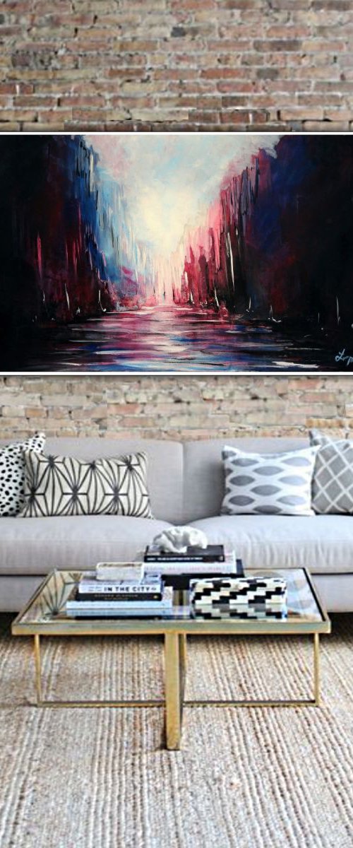 N23 Landscape Large canvas 130x80cm by Lukasz Lepik