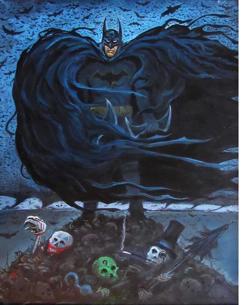 Illustrative Abstract Acrylic Painting By William F. Adams, 16 X 20", The Storm !!!, Original Artwork