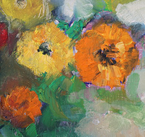 Summer Flowers. Calendula.