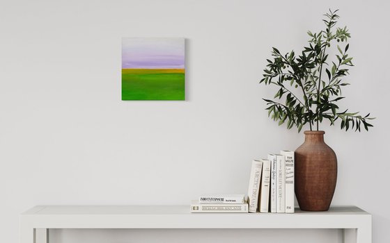 A Tranquil Landscape: Lavender Skies