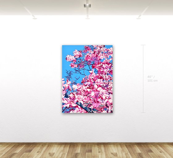 Pink Magnolia Blossom