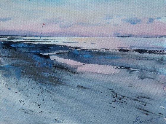 At dawn. Laguna