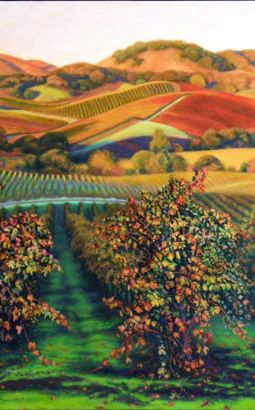 Fall in Caneros Wine Region by Kathy Carney