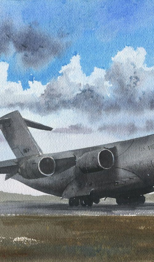 Airplane Boeing C-17 Globemaster III by Oleksii Iakurin