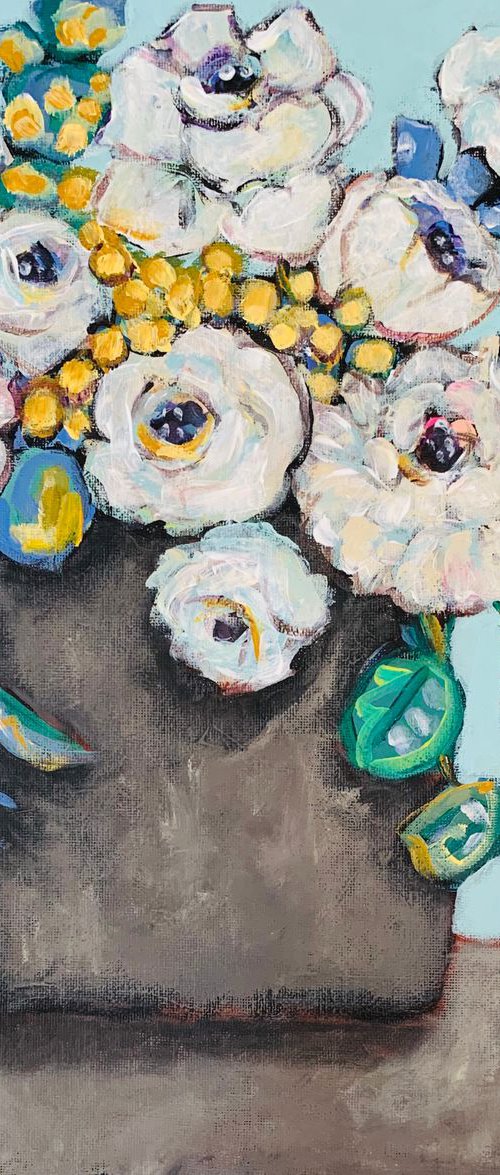 White Flowers by Holly Wojahn
