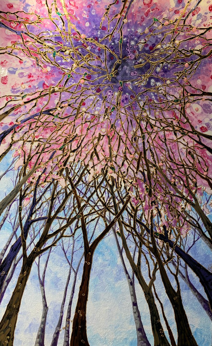 Looking up Sakura by Inna Deriy