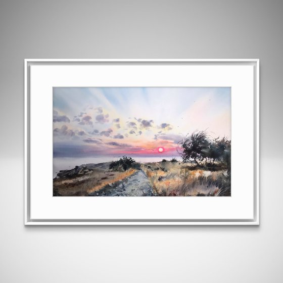 Sunset on the sea Cyprus #3