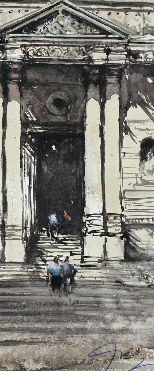 Entrance to the Chuch by Maximo Damico