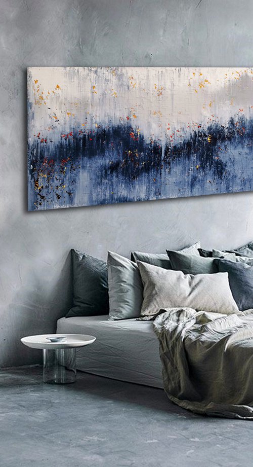 190x90cm. / Abstract triptych / Abstract 2114 by Alex Senchenko
