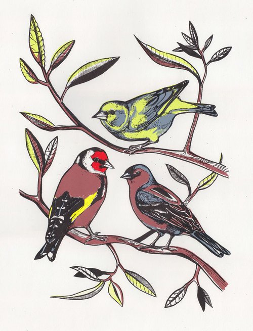 Finches by Georgia Flowers