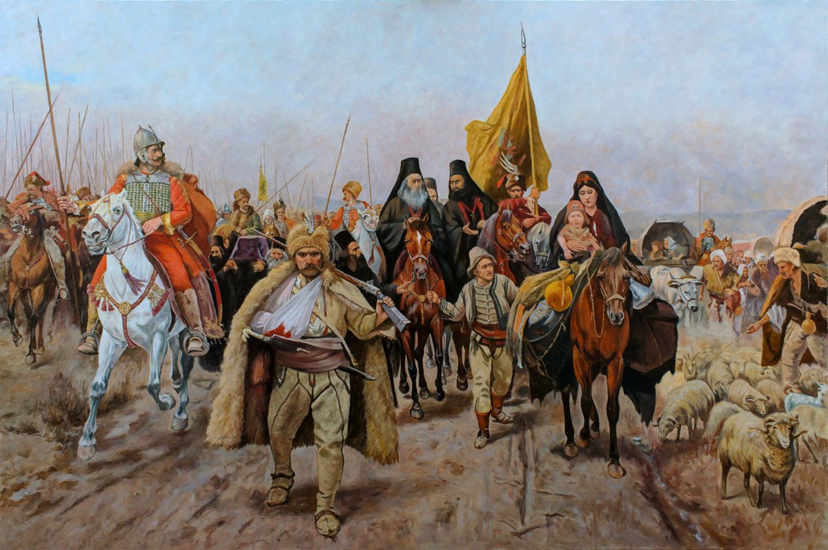 Migration Of Serbs By Dejan Trajkovic, 59 X 39, Artwork For Sale On Artfinder