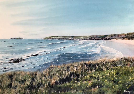 Godrevy beach ,near St Ives on the coast of Cornwall