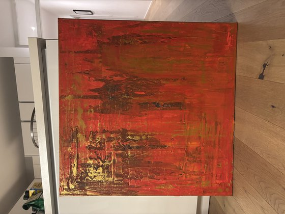 Hand-painted Red Gold