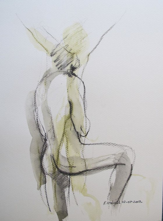 Standing male nude