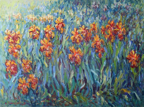 Yellow Irises by Liudvikas Daugirdas